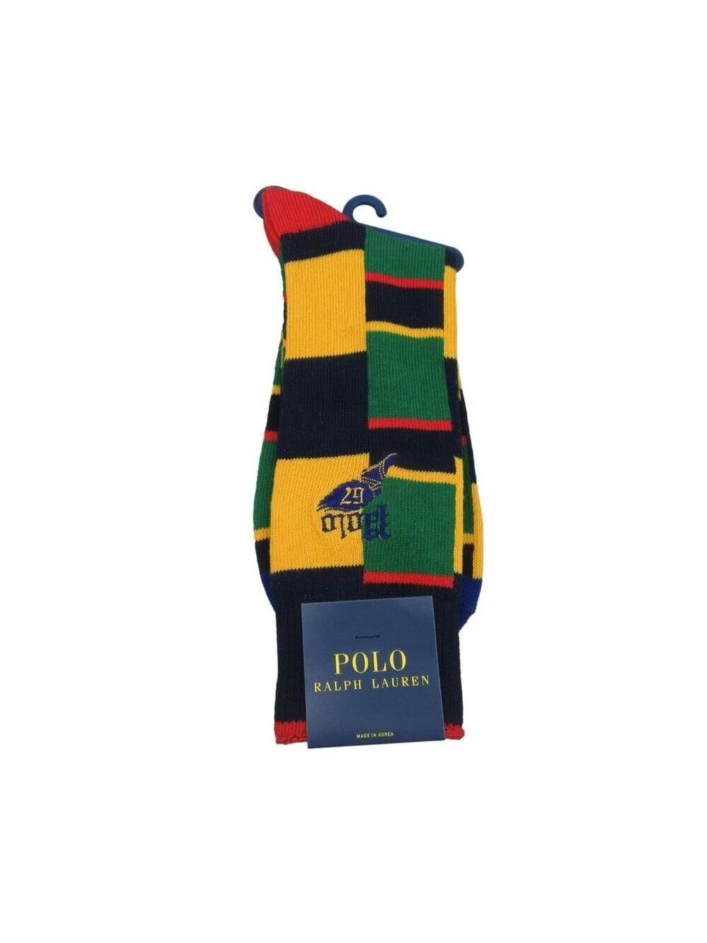 Polo Ralph Lauren Color-Block Trouser Socks Mens Size 6-12.5 (1 PAIR) NEW